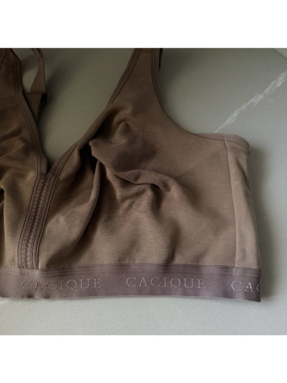Cacique Lot Of 3 Bras Unlined No Wire 46/48DDD Poly Cotton Blend - Picture 4 of 7